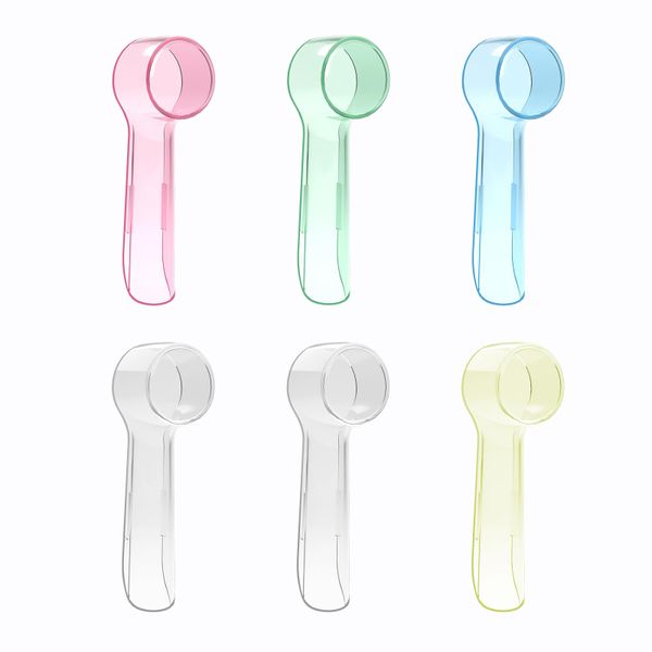 6 Pieces Hygienic Protective Cover Cap Compatible with Oral-B Toothbrush Heads