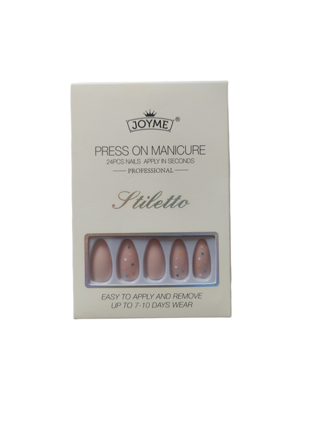 Nude Pink Artificial nails