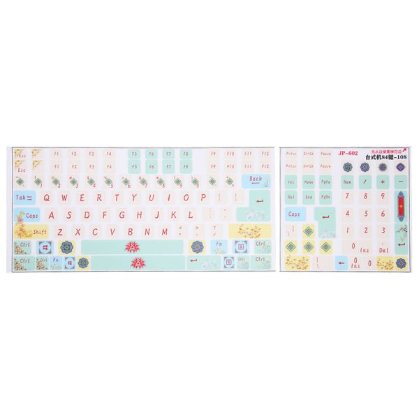 Keyboard Stickers PC Cute Cartoon Frosted