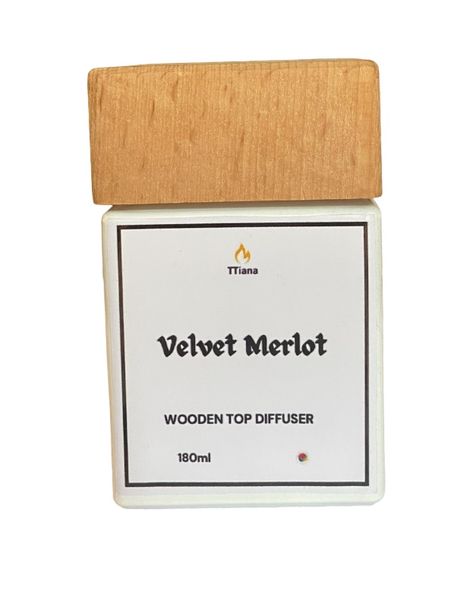 TTiana Velvet Merlot Wooden Top Diffuser - 180ml