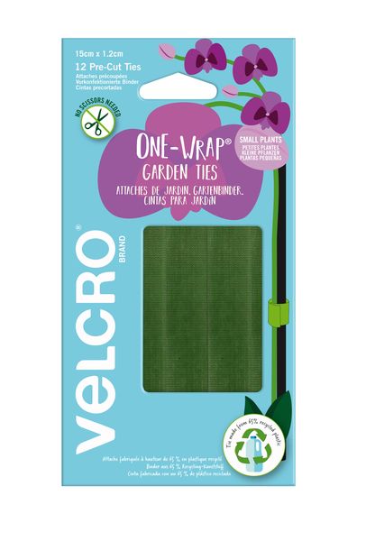 VELCRO® Brand ONE-WRAP® Plant Tie 1.2cm x 15cm x 12 (Ties)