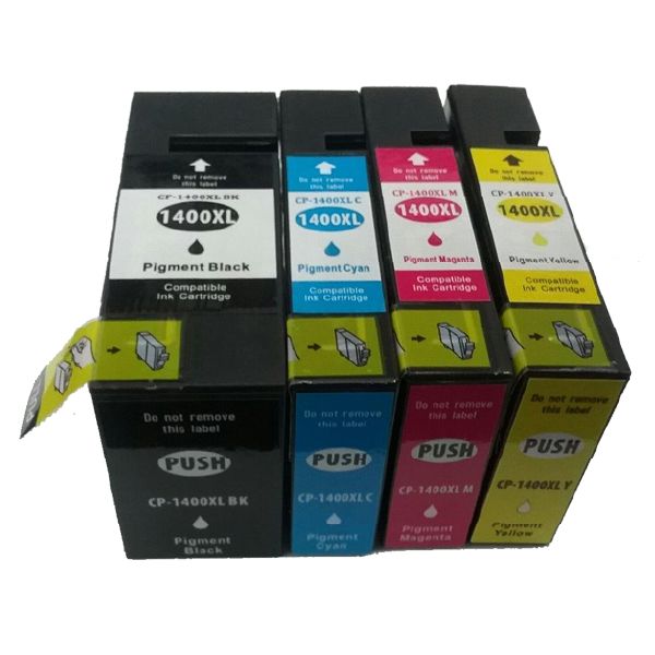 Ink Cartridges Compatible with Canon PGI1400 XL Black / Yellow / Cyan / Magenta