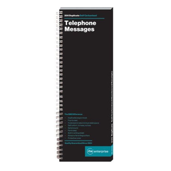 RBE Telephone Message Book 4 to View 5's