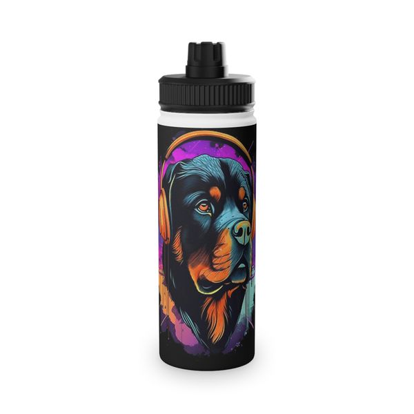 Colorful Rottweiler 850ml Water Bottle