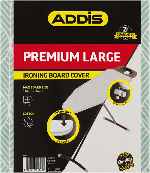Addis - Large Cotton Padded Ironing Board Cover