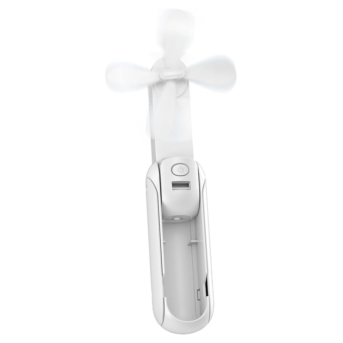 Compact Portable Fan with Phone Holder and Flashlight, Mini Handheld Fan