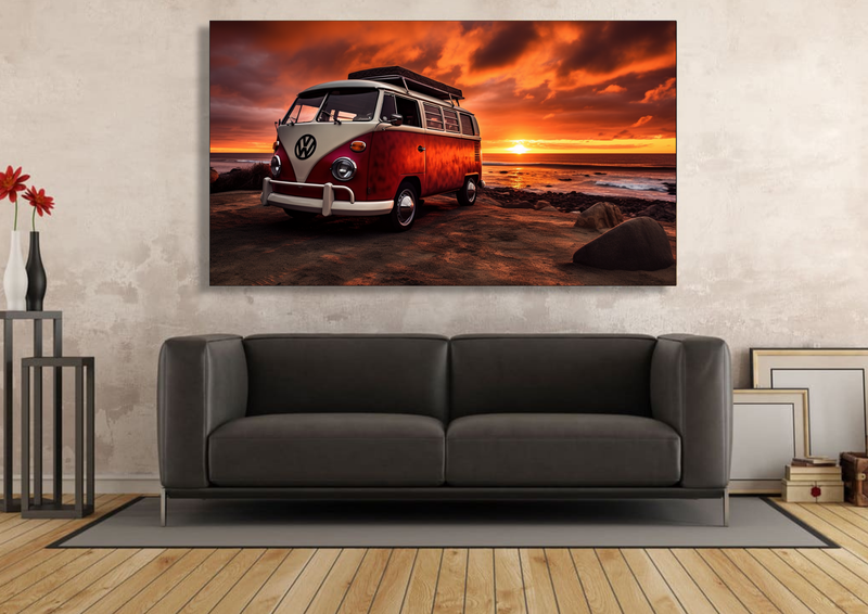 Canvas Wall Art - Sunset Serenity Abstract - HC1001