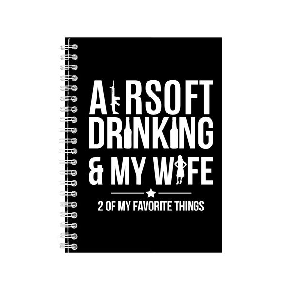 Airsoft Wire Bound Notebook . Gift Idea Writing Books Notepad