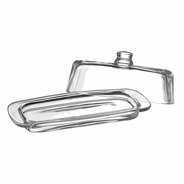 Crystal Glass Butter Dish