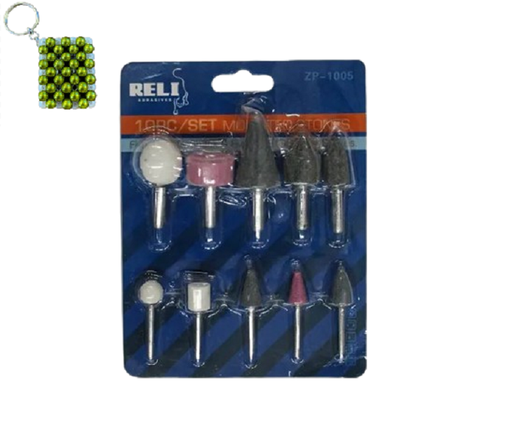 10-Piece Hex Shank Drill Bits Sharpener Set &amp; A Key Holder