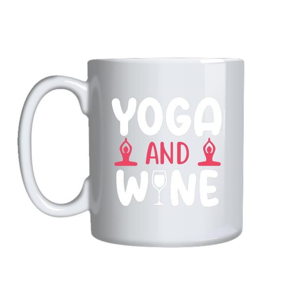 Yoga And Wine Mug Gift Idea 152