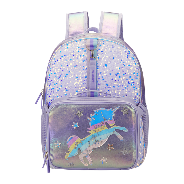Quest Starburst School Backpack &amp; Lunch Bag Combo -Lilac, Durable &amp; Stylish