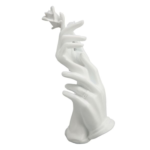 White Resin Hand Jewelry Display Stand - Home Decor &amp; Photo Props