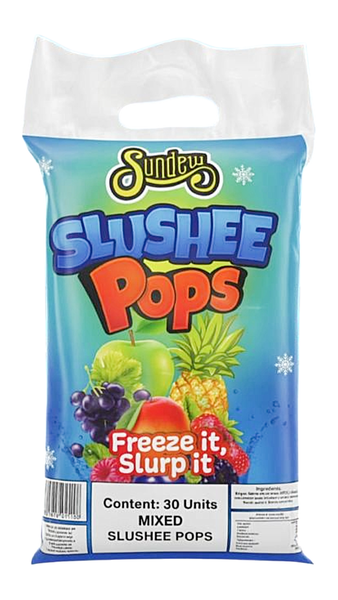 Slushee Pops - Ice Pops Pack of 30 Mixed