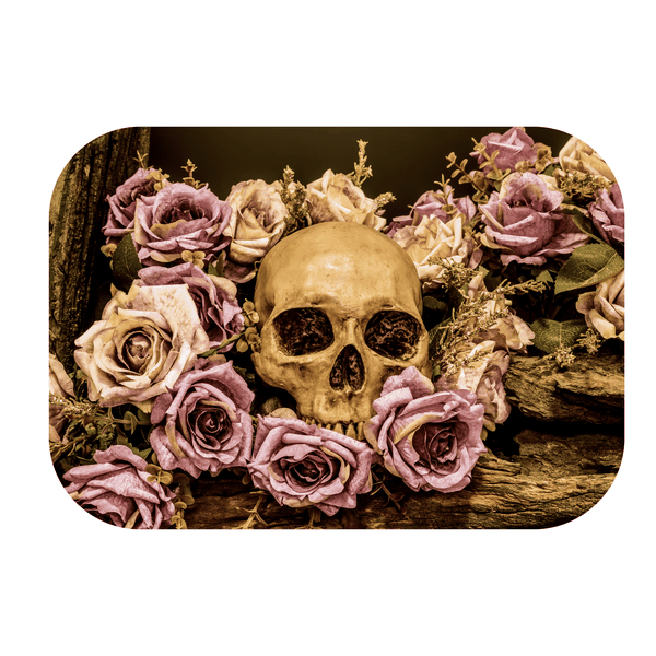 Skull in Roses Printed Mouse Pad