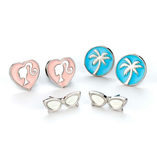 Barbie Set of Three Earring Studs