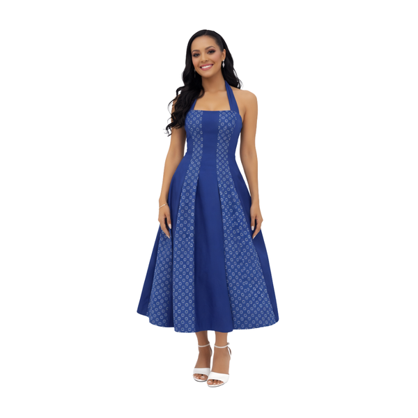 Wansati Tumisang Shweshwe panel Dress