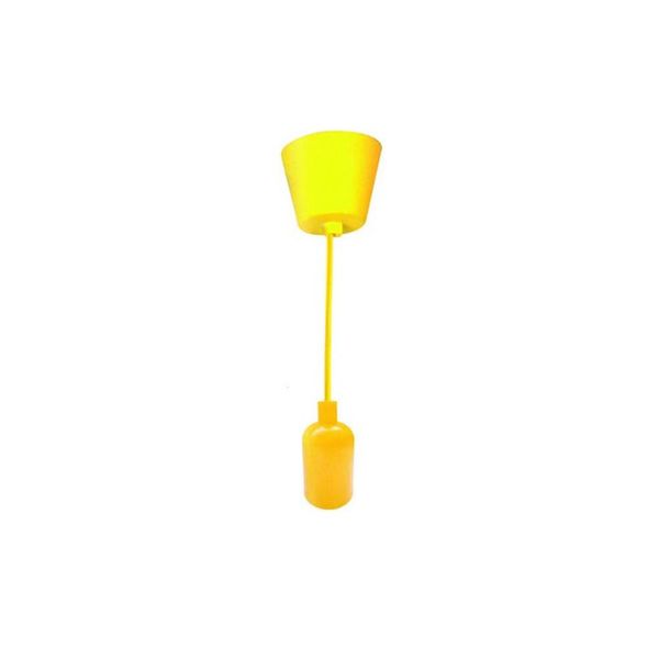 ACDC - Yellow Pp Ceiling Rose And Silicon Lamp Cup large Type,e27