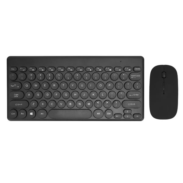 Wireless Keyboard Mouse Office 78 Key Black
