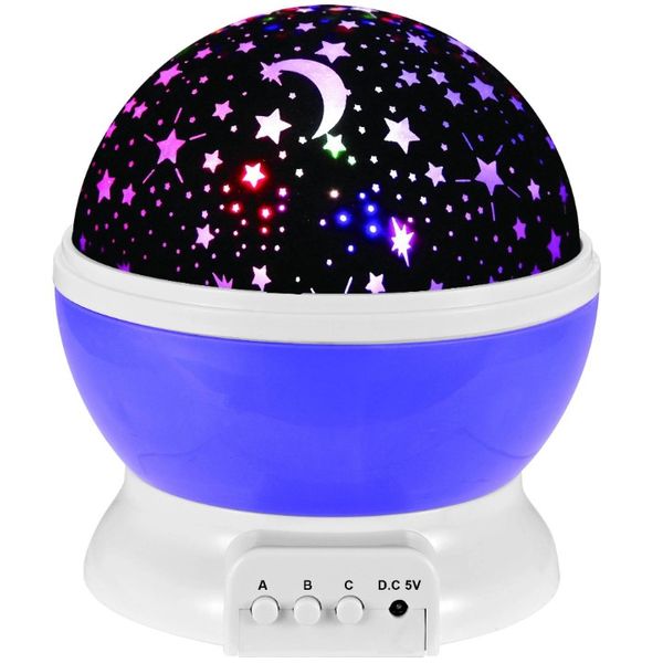 Rotating Unicorn Star Projector Night Light - Blue