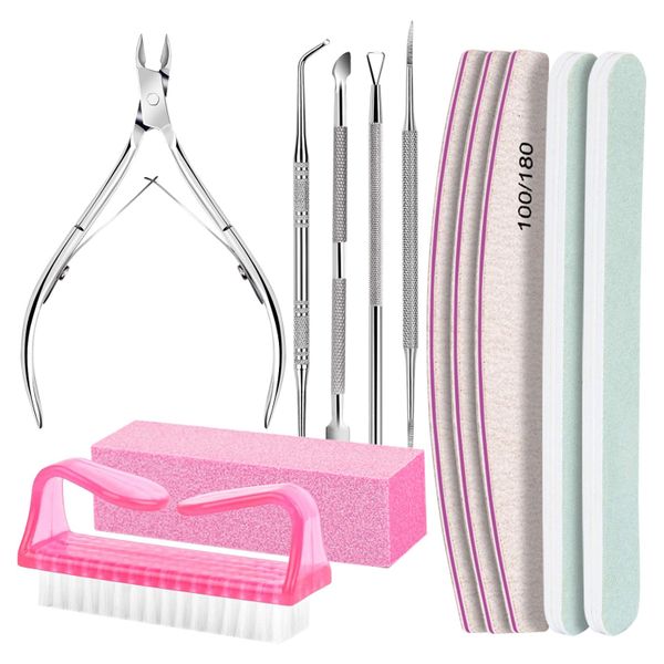 QYNIAL Professional Manicure/Pedicure Kit - 12 Piece Nail Tools Set