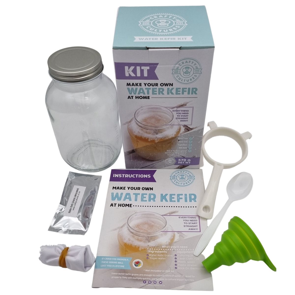 Crafty Culture's Water Kefir Kit Shop Today. Get it Tomorrow