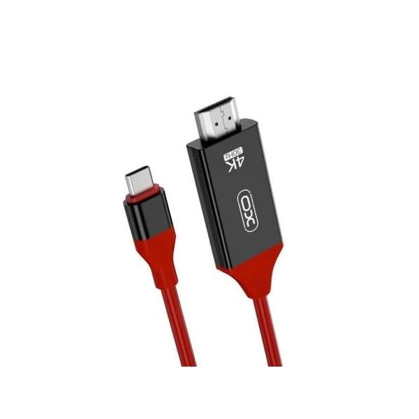 XO Type-C to HDMI 4K Connector Cable – Red - GB005