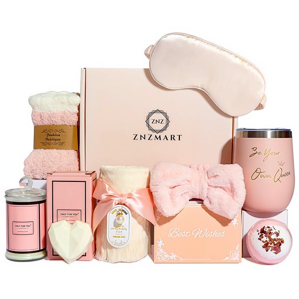 ZNZ MART Spa Gift for Women - Luxury Birthday Self Care Gift for her 10pcs