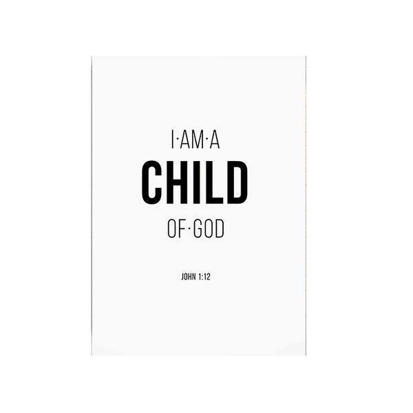 Canvas Art Modern Art - Bible Quote John 1:12 (Canvas Only)