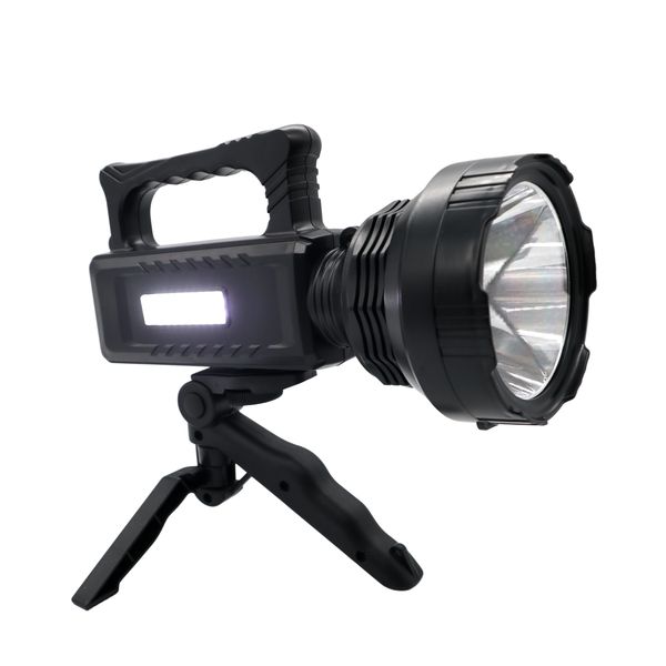 Multifunctional Rechargeable Search Light with Cob Lamp and PowerBank