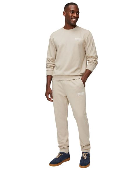 Polo Mens Ribbed Sport Light Brown Tracksuit Set