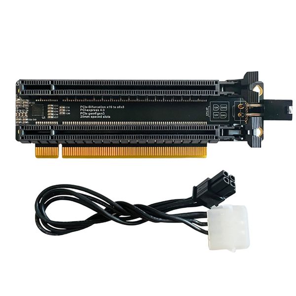 PCI-E 4.0 X16 1 to 2 Expansion Card Gen4 Split Card