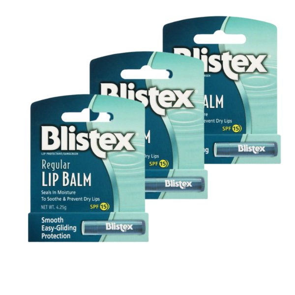 Blistex Regular Lip Balm - 4.25g x 3 Pack