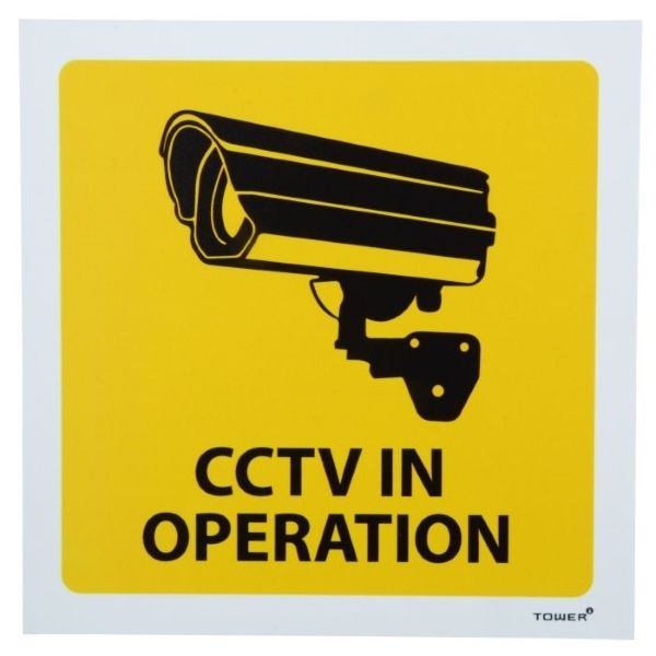 CCTV ABS Sign 190 x 190mm SIGN