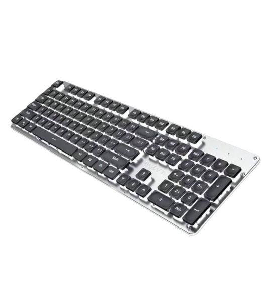GX710S - Ergonomic Wired Keyboard With Pudding Keycaps - Black &amp; Silver