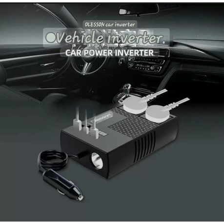 Schwarzer 200-w-auto-wechselrichter Dc 12 V Auf Ac 220 V Mit 2  Südafrika-steckdosen, Kompatibel Mit Dem Auto, aktuelle Trends, günstig  kaufen