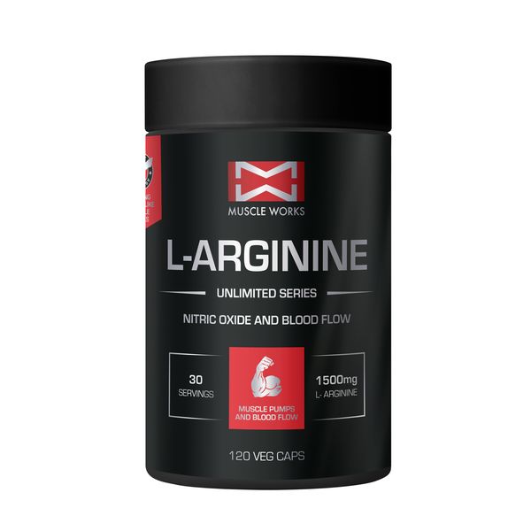 Muscle Works L-Arginine 120 veg caps