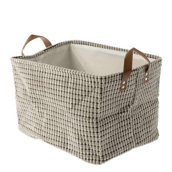 George &amp; Mason Fabric Storage Basket Beige Large