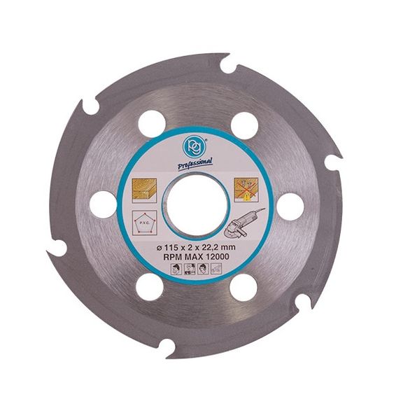 PG - Blade 6 Teeth 115mm - for Wood On Angle Grinder - 3 Pack