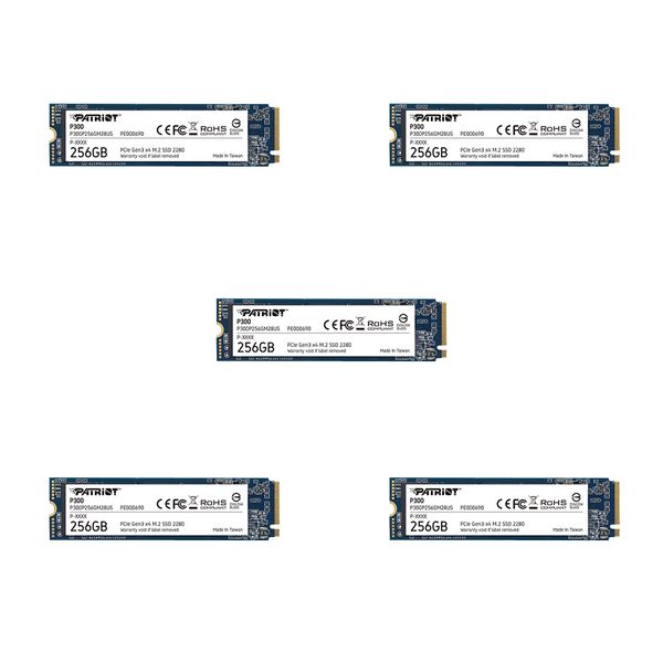 Patriot P300 256GB M.2 PCIe SSD (5 Pack)
