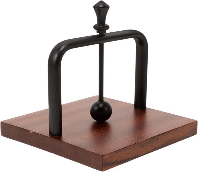 Wooden Holder for Tabletop Black Standing Paper Napkin Dispenser