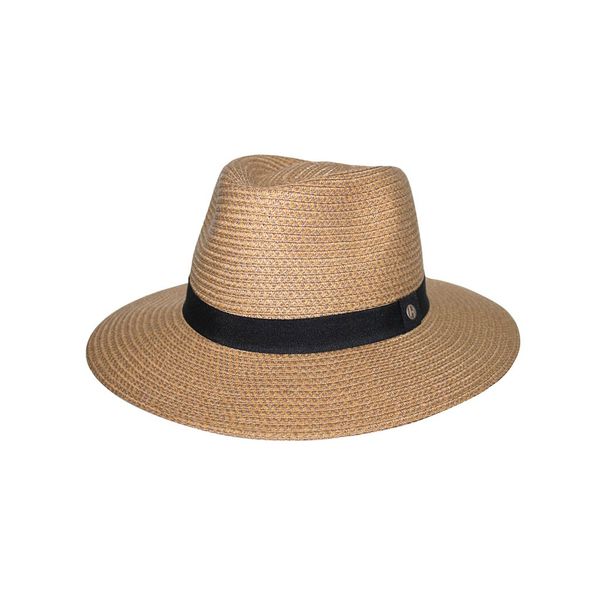 Emthunzini Braided Fedora UPF50+ Sun Hat - Caramel