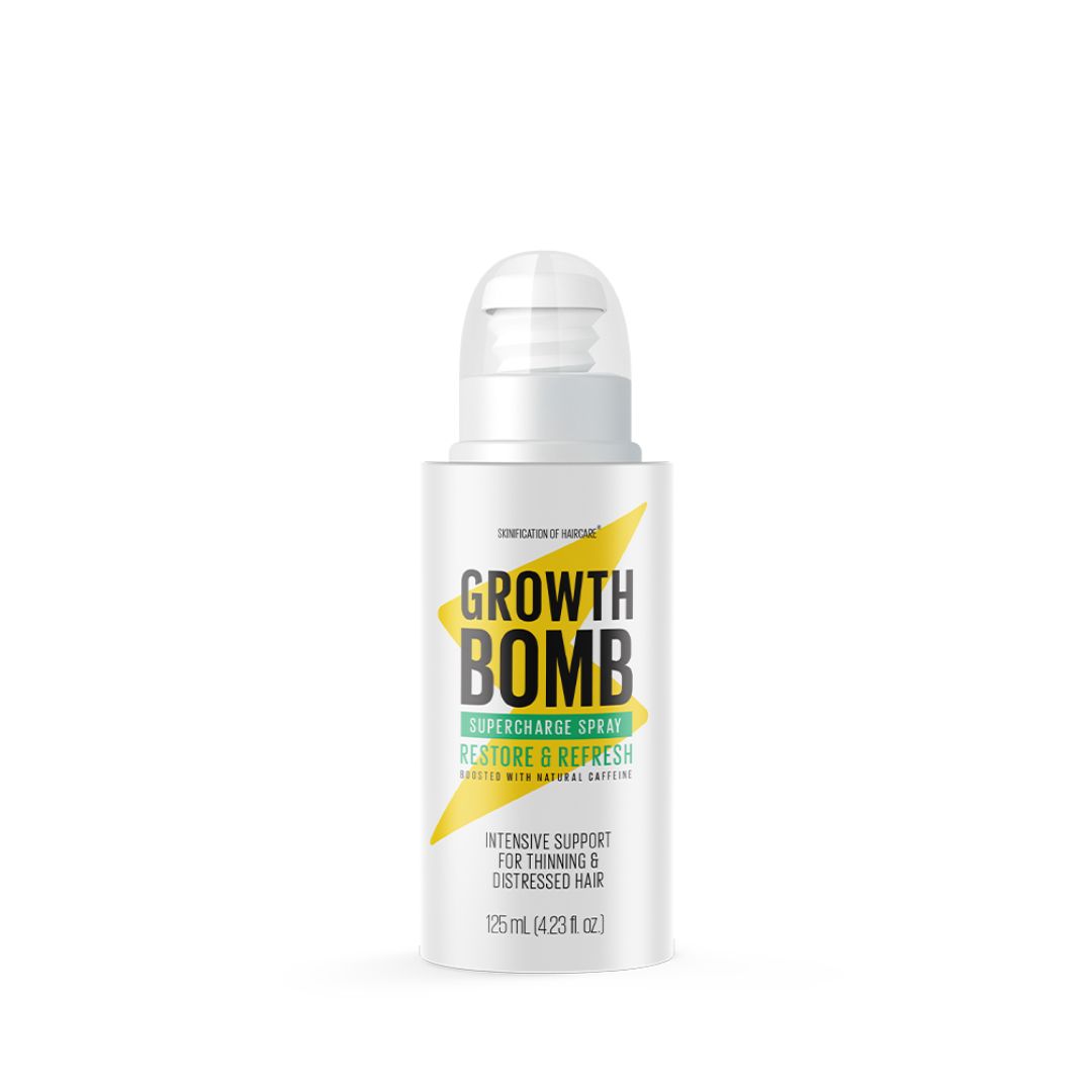 Growth Bomb Organic Hair Refresh, Restore Scalp & Hair Growth Spray 125ml
