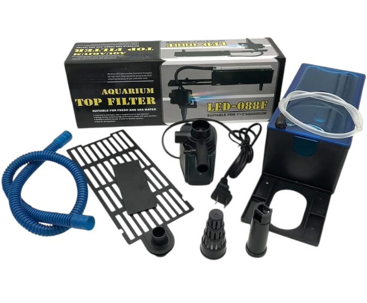 LED Aquarium Top Filter - LED-088F (15W 650L/H)