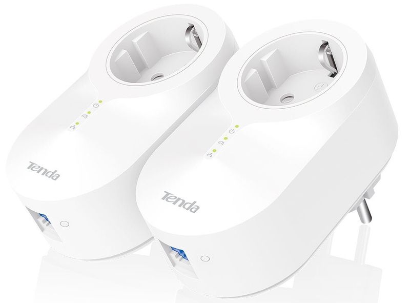 Tenda PH6 AV1000 Gigabit Passthrough Powerline Adapter Kit
