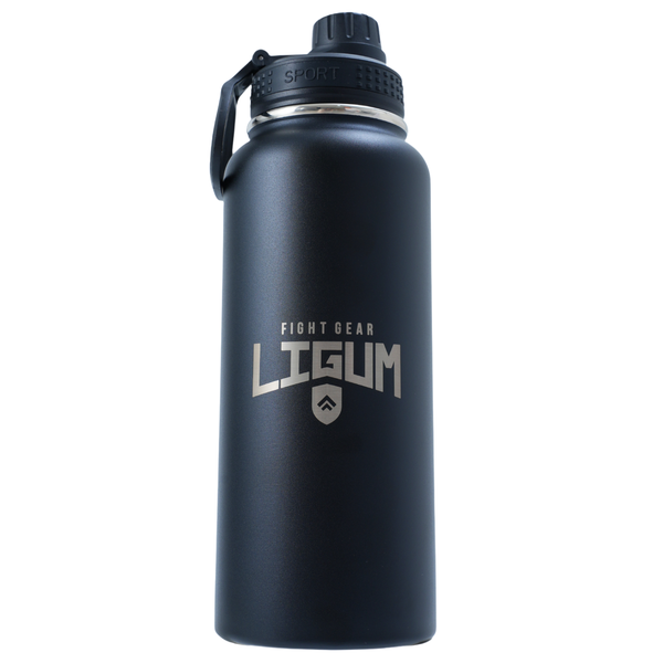 1L Ludus Series - Vacuum Insulated Steel Water Bottle + Straw &amp; Screw Lid