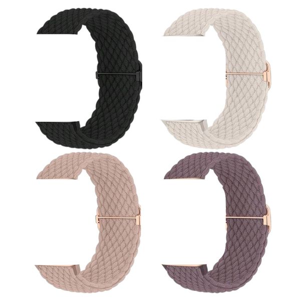 4 Pack Woven Straps Compatible with Apple Watch 42-49mm Models - Multicolor