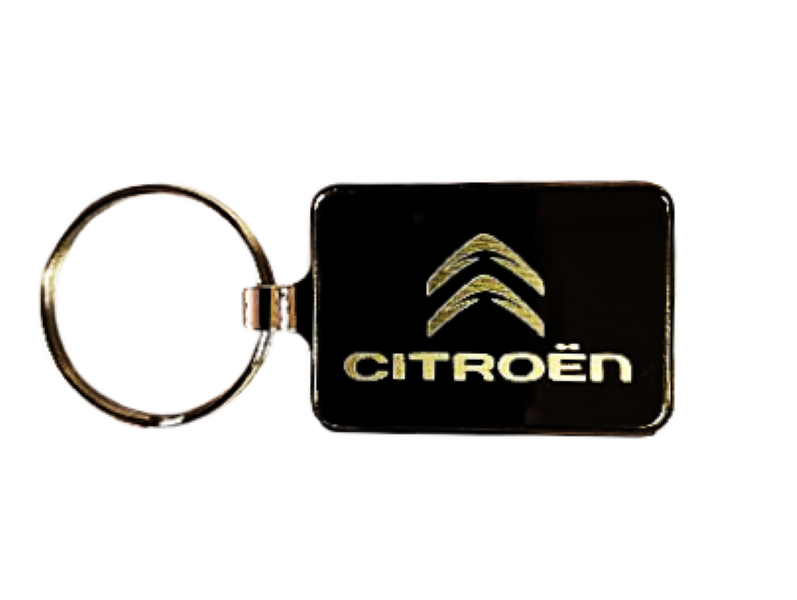 Citroen Stainless Steel Tag Keyring