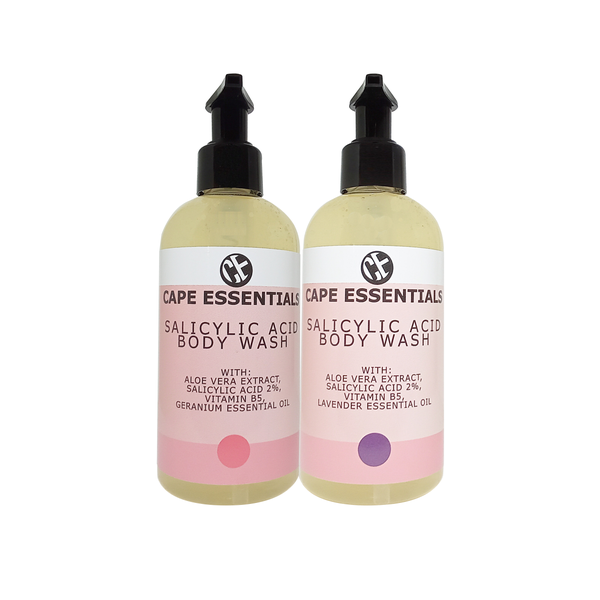 Cape Essentials - 2% Salicylic Acid Body Wash - Geranium &amp; Lavender Set