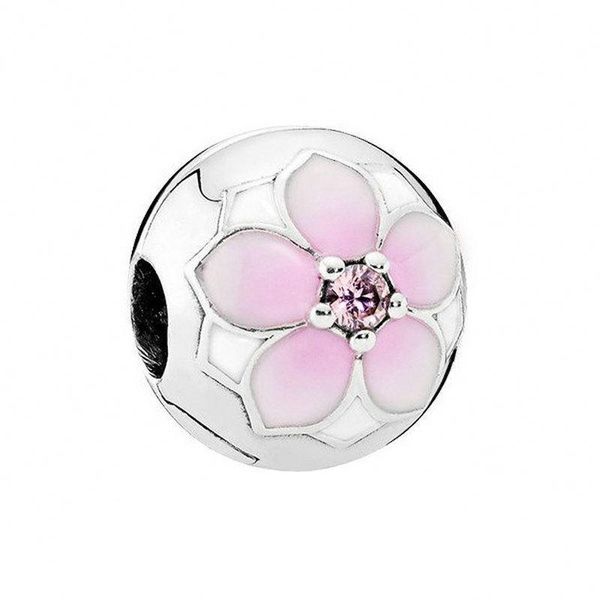 Round Magnolia Flower Clip